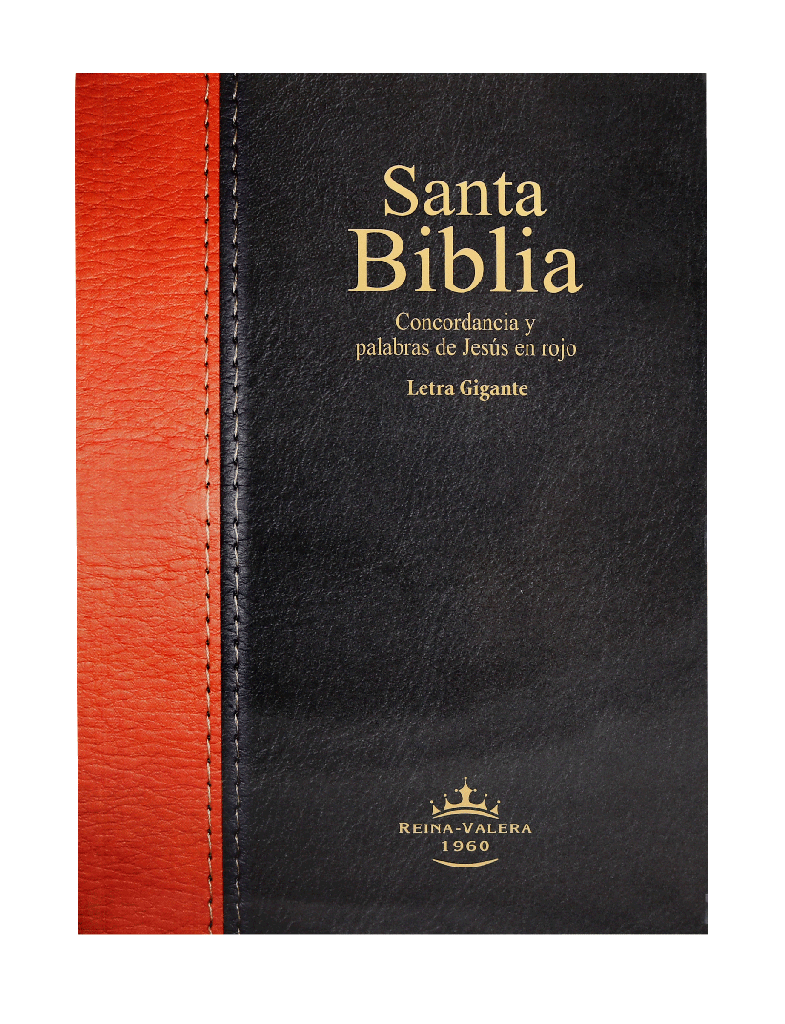 Biblia Reina Valera 1960 grande letra gigante rústica negro marrón