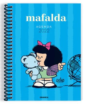 Agenda Mafalda 2022 Anillada azul