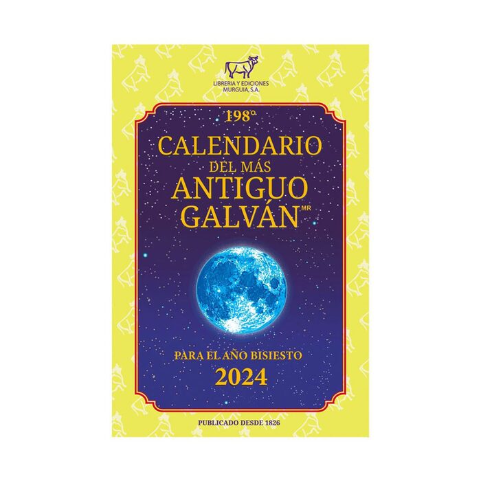 Calendario del más antiguo galván 2024
